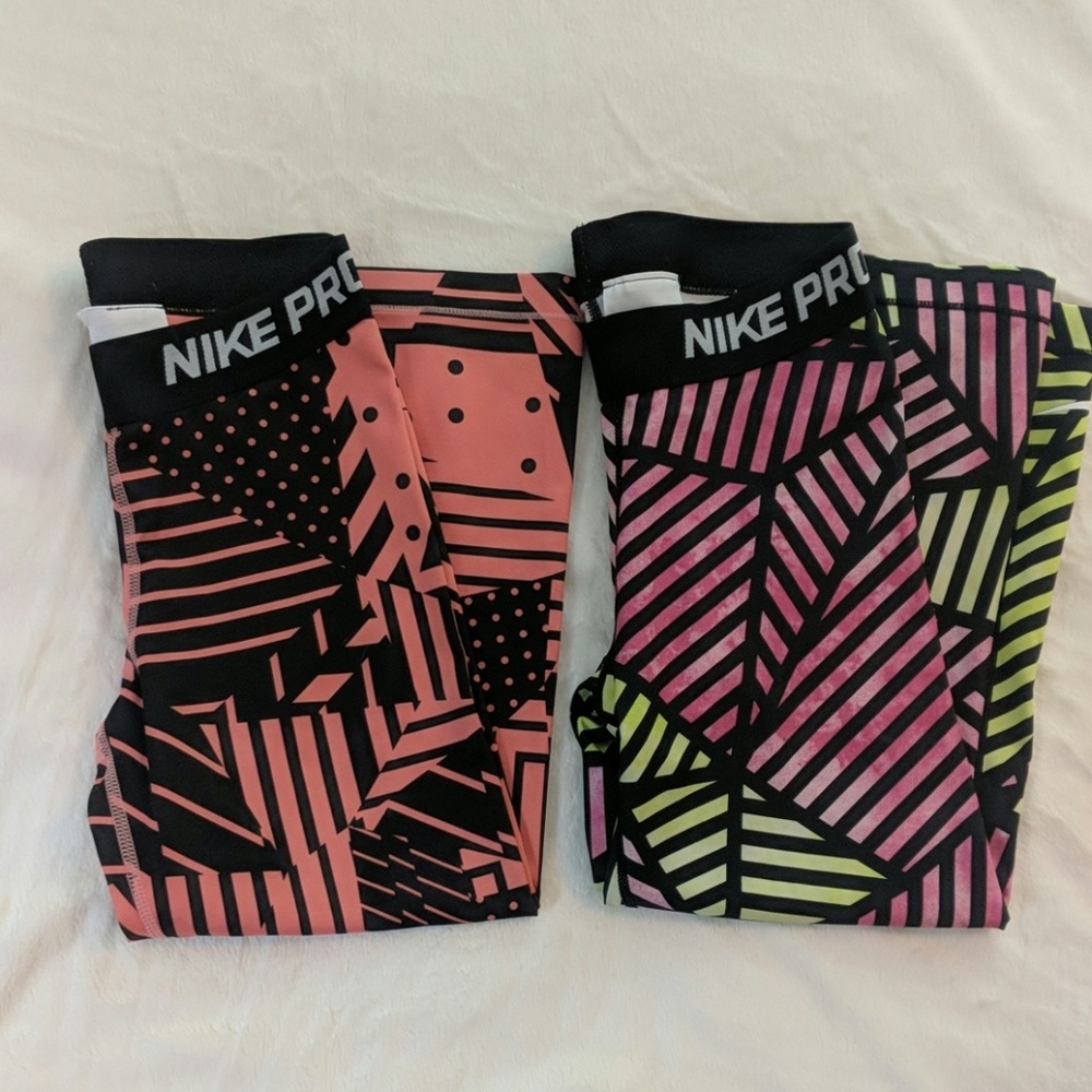 Pair of Nike Pro Crops